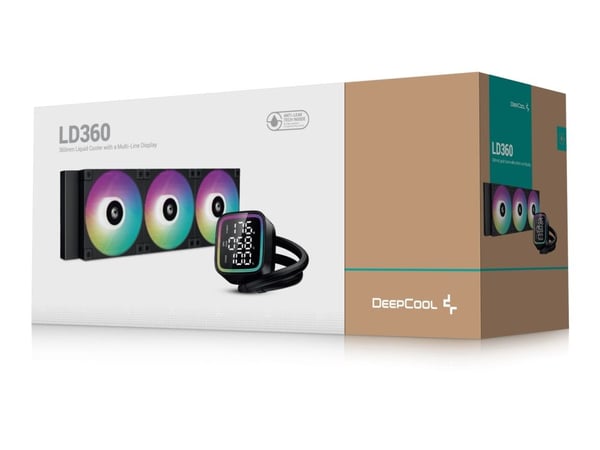 Deepcool LD360 - Væskekjølesystem for prosessor - Radiatorstørrelse: 120 mm - (for: LGA1155, LGA1150, LGA1151, AM4, LGA1200, LGA1700, AM5) - 120 mm...