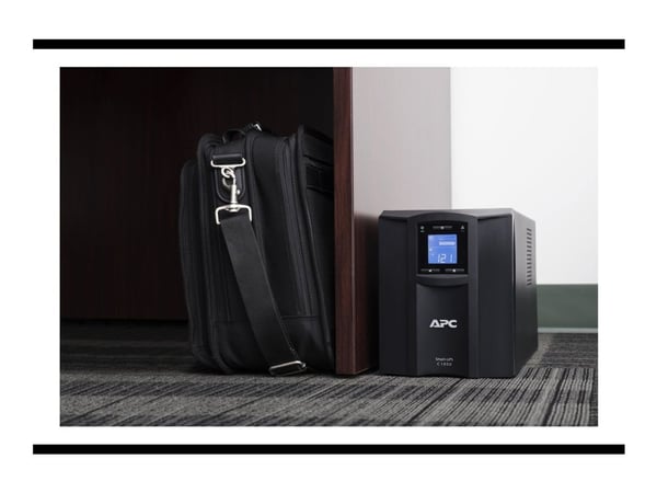 APC Smart-UPS SMC1000IC - UPS - AC 220/230/240 V - 600 watt - 1000 VA - USB - utgangskontakter: 8 - svart