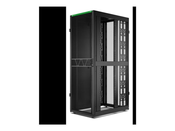 APC NetShelter SX Gen 2 - Rack skap - 2258 H x 800W x 1200D mm, med sider - står på gulv - svart - 48U - 19" - TAA-samsvar - for P/N: SMT1000RM1U, ...