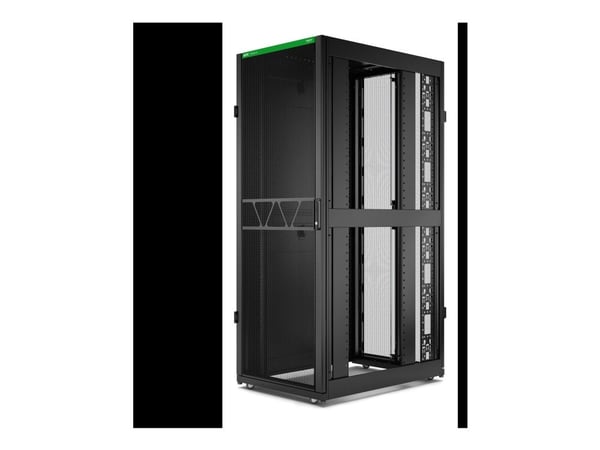 APC NetShelter SX Gen 2 - Rack skap - 1991 H x 750W x 1070D mm, med sider - står på gulv - svart - 42U - 19" - TAA-samsvar - for P/N: SMT1000RM1U, ...
