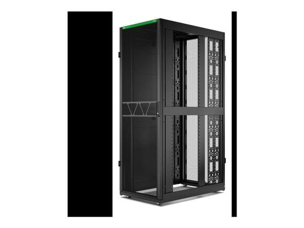 APC NetShelter SX Gen 2 - Rack skap - 2124 H x 750W x 1200D mm, med sider - står på gulv - svart - 45U - 19" - TAA-samsvar - for P/N: SMT1000RM1U, ...