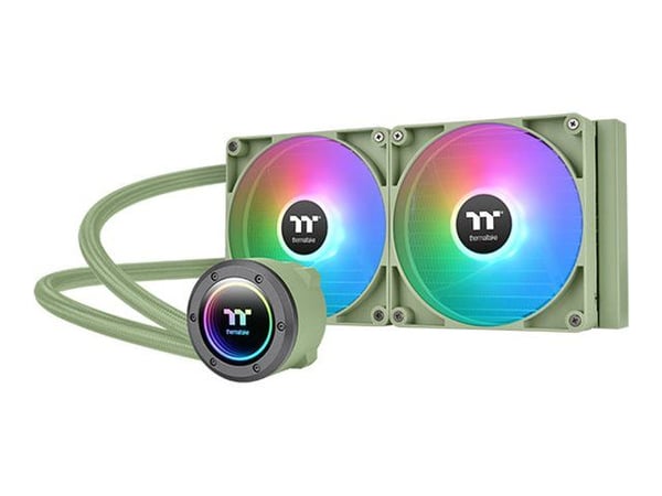 Thermaltake TH280 V2 ARGB Sync - Matcha Green Edition - væskekjølesystem for prosessor - Radiatorstørrelse: 280 mm - (for: LGA1156, AM2, AM2+, AM3,...