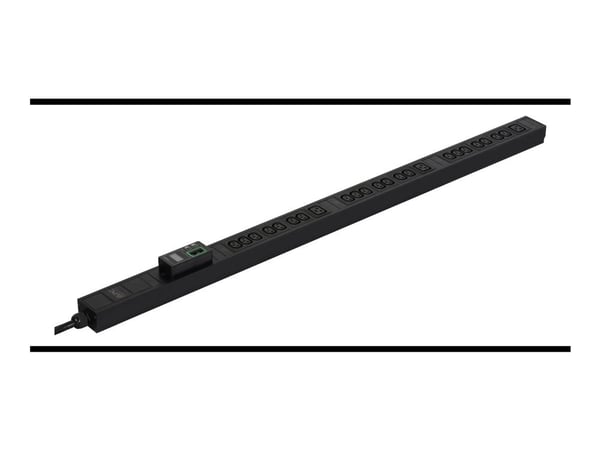 APC Easy Metered Rack PDU EPDU1216M - Strømfordelerenhet (kan monteres i rack) - AC 400 V - 11000 VA - 3-faset - Ethernet - inngang: IEC 60309 3P+N...