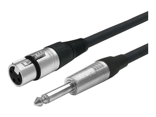 Vivolink PROAUDXLRFJACK6, XLR, Naarasliitin, 6.35mm, Urosliitin, 6 m, musta Vivolink PROAUDXLRFJACK6, XLR, Naarasliitin, 6.35mm, Urosliitin, 6 m, musta