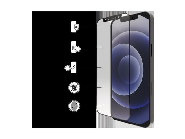 dbramante1928 Eco-shield - Skjermbeskyttelse for mobiltelefon - rammefarge svart - for Apple iPhone 12, 12 Pro