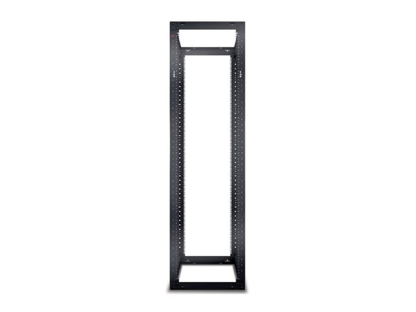 APC NetShelter 4 Post Open Frame Rack - Rack - svart - 44U - for P/N: SMTL1500RM3UC, SMTL1500RMI3UC, SMX2KR2UNCX145, SRTL3KRM1UC, SRTL3KRM1UNC