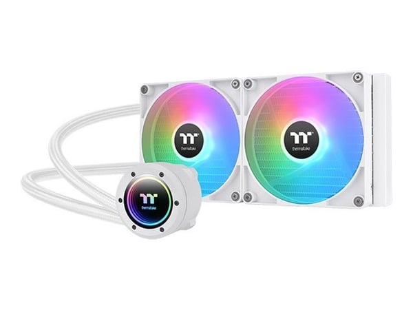 Thermaltake TH280 V2 ARGB Sync - Snow Edition - væskekjølesystem for prosessor - Radiatorstørrelse: 280 mm - (for: LGA1156, AM2, AM2+, AM3, LGA1155...