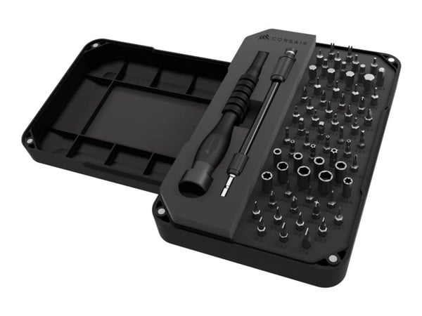CORSAIR PC DIY Precision Toolkit - Skrutrekker med spissett - 67 deler - inn boks