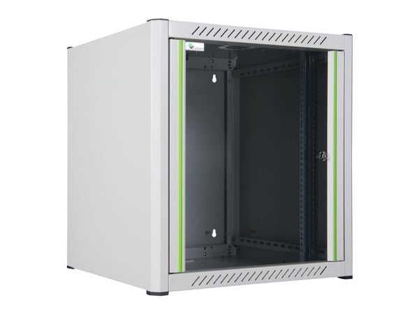 Lanview by Logon - Rack skap - 60 x 56 - veggmonterbar - hvit, RAL 7035 - 12U - 19"