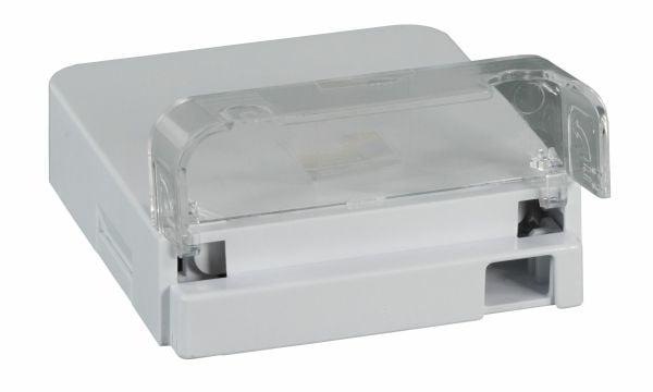FTTH inomhusanslutningsbox för 2 fibrer, 1 koppling, plug-in skyddsanordning (FTTH-BOX-IN-3)