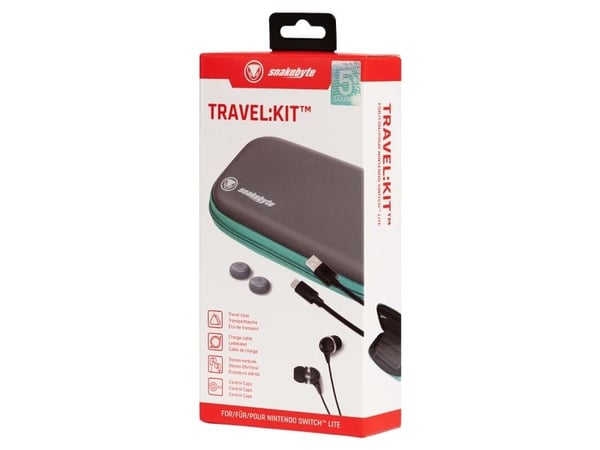 Snakebyte Travel:Kit (Switch Lite ), Nintendo Switch Lite, Reisesett, Grå, Nintendo, USB, Boks