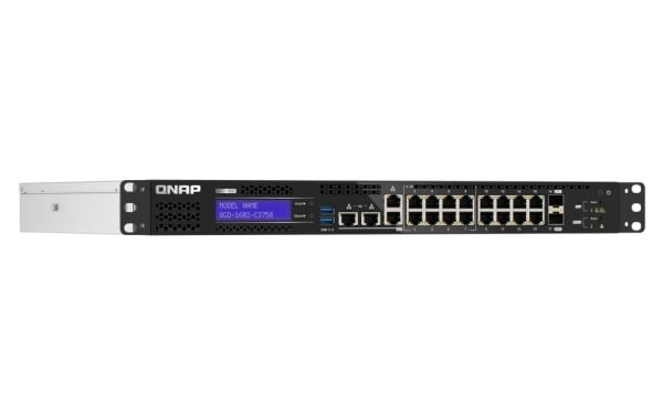 QNAP QGD-1602-C3758-16G 8x2.5GbE PoE-porter 8x1GbE PoE-porter 2xSFP+ 10GbE. Totalt strømforbruk på 280W