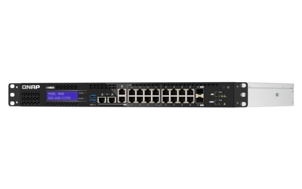 QNAP QGD-1602-C3758-16G 8x2.5GbE PoE-porter 8x1GbE PoE-porter 2xSFP+ 10GbE. Totalt strømforbruk på 280W