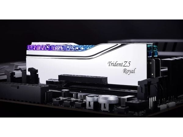 G.Skill Trident Z5 Royal - DDR5 - sett - 48 GB: 2 x 24 GB - DIMM 288-pin - 7200 MT/s - CL36 - 1.35 V - ikke-bufret - on-die ECC - sølv