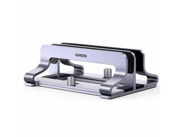 Ugreen LP258 (Dual-Slot) - Stativ for notebook/nettbrett (vertikal) - skrivebord - inntil 15,6"