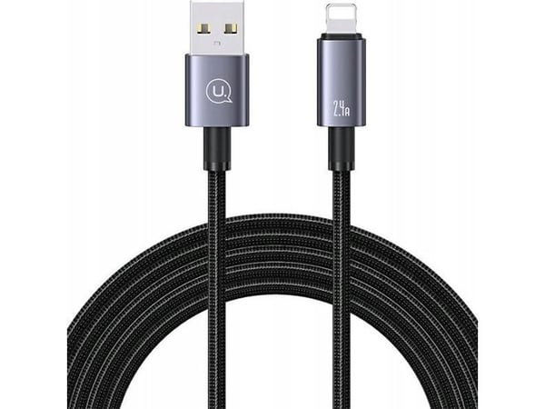 USAMS-kabel USB til Lightning 2,4A 2 m hurtiglading Dirt SJ669USB01 (US-SJ669)