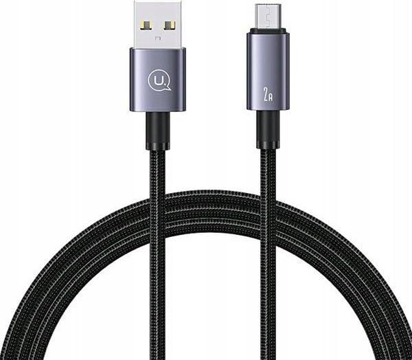USB-kabel Usams USB-A til microUSB 1,2 m svart (USA1050)