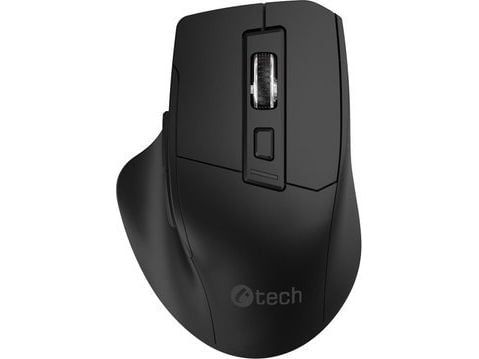 C-Tech Ergo-mus WLM-05, trådlös, 1600 DPI, 6 knappar, USB nano-mottagare, svart