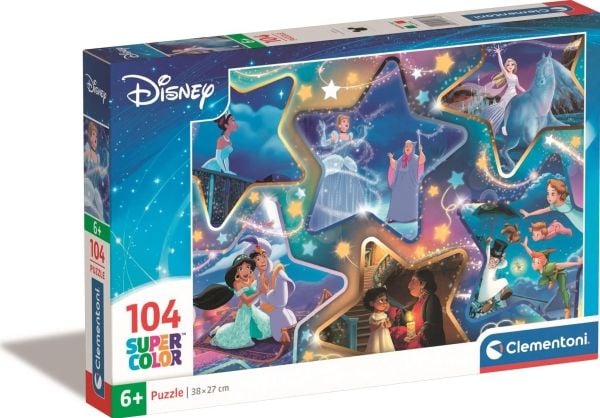 Clementoni CLE puslespill 104 SuperKolor Magical Moments 25766