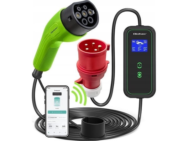 Qoltec laddare Typ 2 11 kW 5 m (52478)