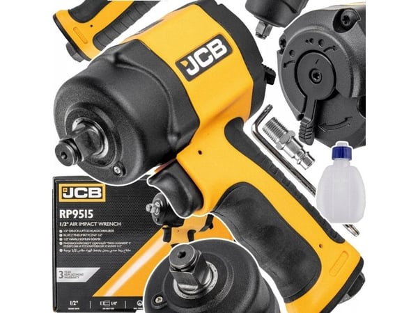 Slagnøkkel JCB pneumatisk 1/2" 1200Nm