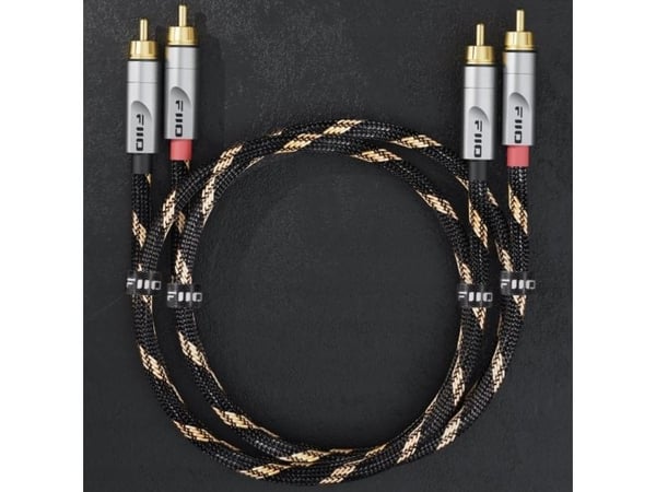 FiiO RCA-kabel (Cinch) x2 til RCA (Cinch) x2 0,2 m svart (6953175731252)