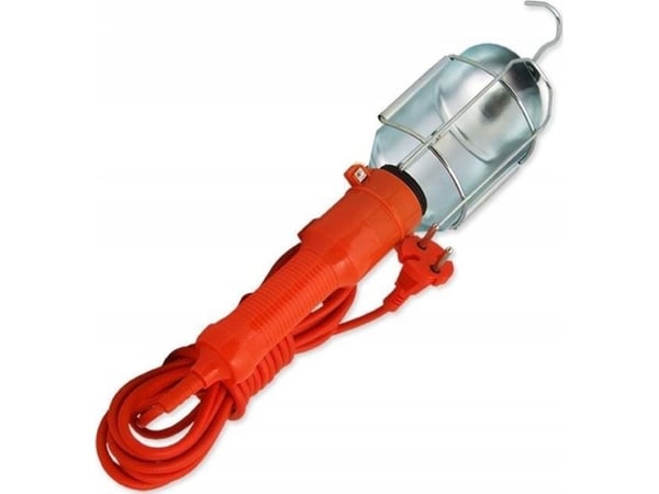 Rum-Lux bærbar armatur 60 W verkstedlampe krok E27 5 m A-1/5