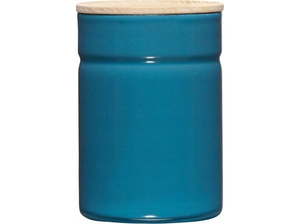 Riess oppbevaringsboks med lokk i tre Silent Blue 0,5 l