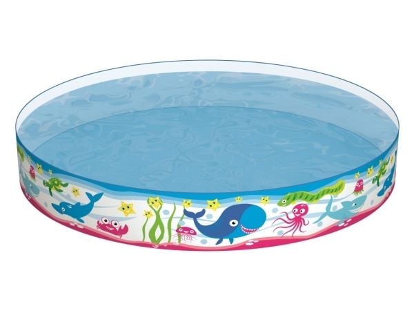 Bestway 55029, Oppblåsbart basseng, 340 l, Rund, 2 år, PVC, Vinyl, Flerfarget