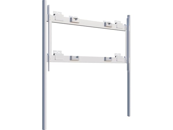 Steelcase Roam Collection - Brakett - for interaktiv whiteboard - arktisk hvit, Microsoft-grå - skjermstørrelse: 85" - veggmonterbar, gulvstøttet -...