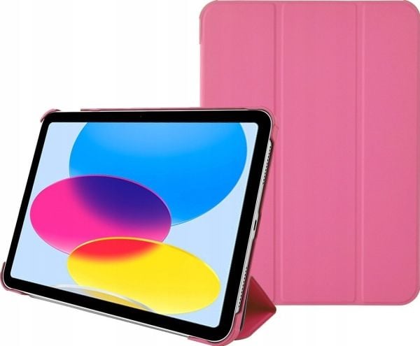 Etui til nettbrett Pomologic beskyttelsesetui BookCase til iPad 10,9" 10G rosa