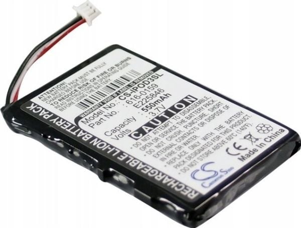 Cameron Sino batteri 616-0159 E225846 för Apple iPod 3:e generation 10/15/20/30/GB – Cs-ipod3sl