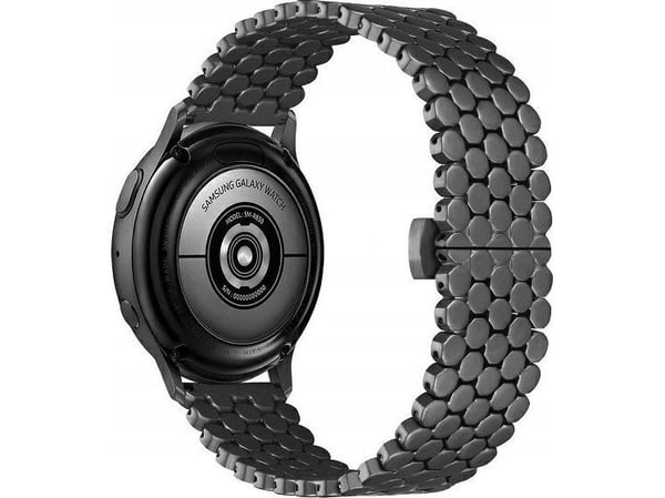 Beline klockarmband 22 mm metall honeycomb svart /black box