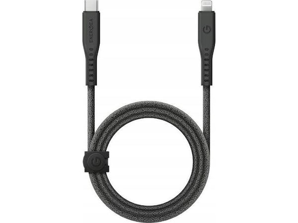 ENERGEA kaapeli Flow USB-C - Lightning C94 MFI 1.5m musta 60W 3A PD pikalataus
