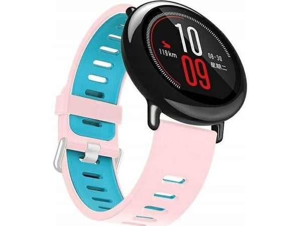 Beline Beline Klokkereim 20mm Dobbel Farge Silikon rosa-blå rosa/blå boks
