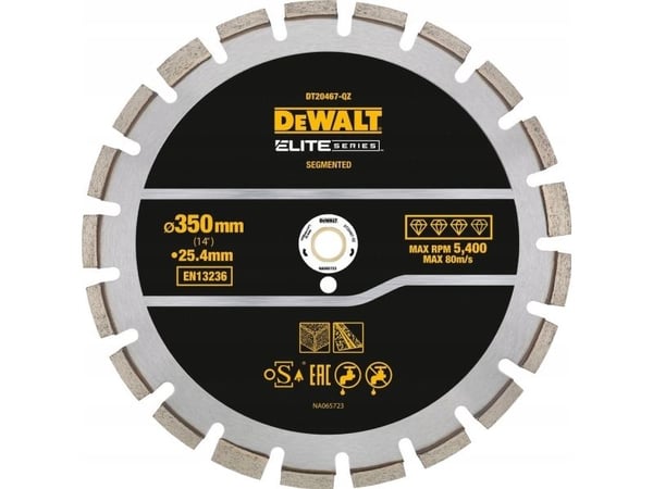 DEWALT TARCZA DIAM.SEG. 350mm ELITE asfalt/betong