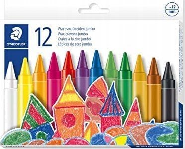 Staedtler 229 12 C12, 12 stykker, Assorterte farger, Flerfarget, Rund, Voks, 1,2 cm