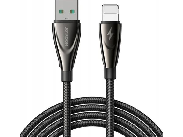 Joyroom USB-A till Lightning-kabel 1,2 m svart (JYR848)