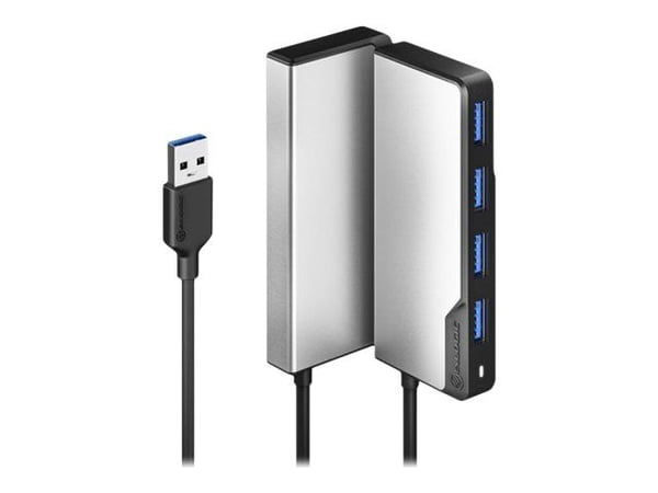 ALOGIC USB-A Fusion SWIFT 4-in-1, USB 3.2 Gen 1 (3.1 Gen 1) Type-A, USB 3.2 Gen 1 (3.1 Gen 1) Type-A, 5000 Mbit/s, Harmaa, 0,21 m, USB