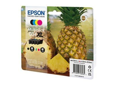 Epson 604XL Singlepack - 4 ml - XL - gul - original - blære med RF/lyd-alarm - blekkpatron - for Expression Home XP-2200, 2205, 3200, 3205, 4200, 4...
