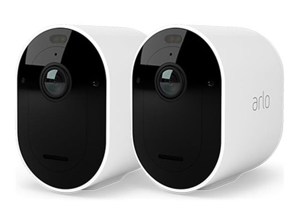 Arlo Pro 5 - Nettverksovervåkingskamera - utendørs - værbestandig - farge (Dag og natt) - 2688 x 1520 - lyd - trådløs - Wi-Fi (en pakke 2)