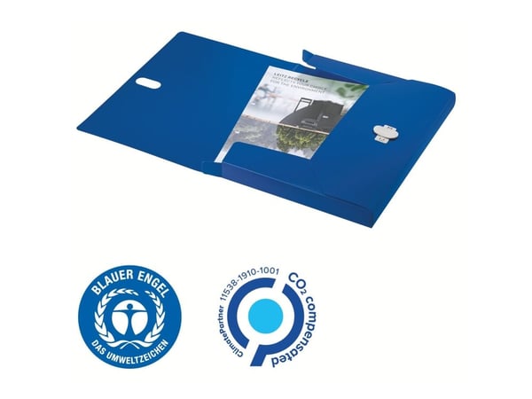Leitz 46230035, 250 arkkia, Sininen, Polypropeeni (PP), A4, Climate Neutral, 254 mm