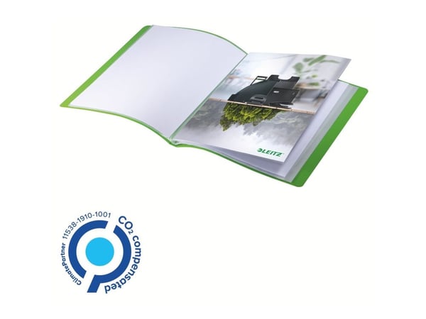 Leitz Recycle - Displaybok - 20 rom - 40 visninger - bokryggbredde: 16 mm - for A4 (210 x 297 mm) - kapasitet: 40 ark - grønn
