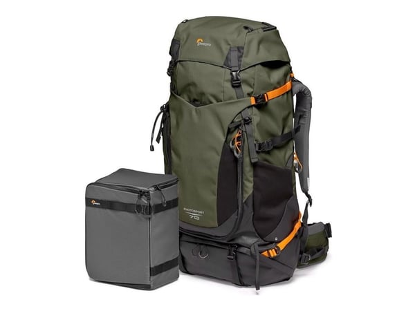 Lowepro Photo Sport PRO 70L AW IV - Ryggsekk S-M for digitalfotokamera med linser - robust - 420D Oxford-nylon, 420D diamond ripstop nylon, carbona...