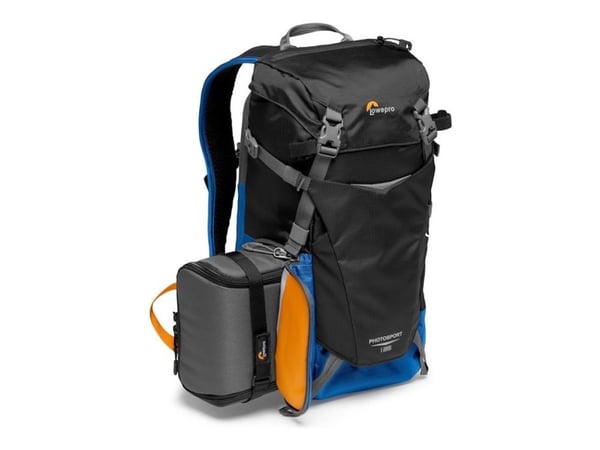 Lowepro Photo Sport BP 15L AW III (BU) - Ryggsekk small/medium for digitalfotokamera med linser - robust - utendørs - 100 x 300D nylon, polyester -...