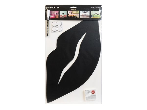 Securit FB-KISS, 300 x 500 mm, Melamine, Harpiks, Velcro mappe, Sort
