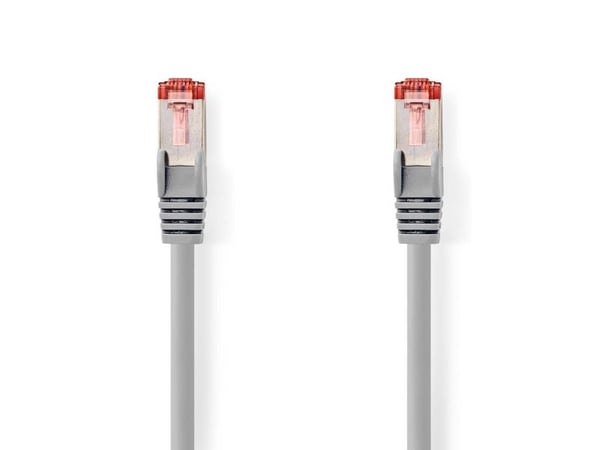 Nedis CCGL85221GY10, 1 m, Cat6, SF/UTP (S-FTP), RJ-45, RJ-45, Grå