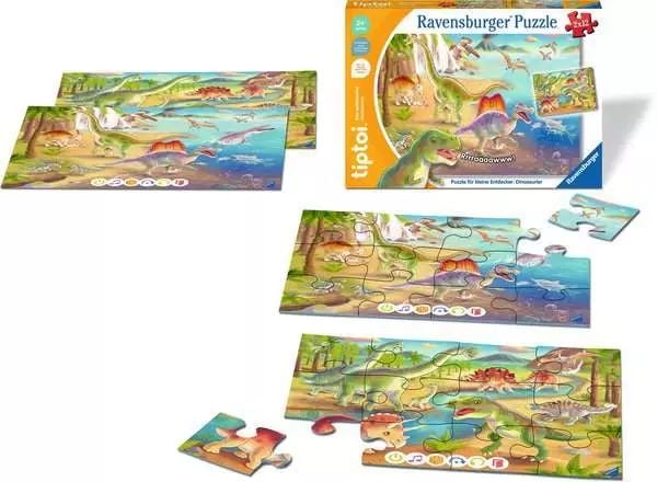 Ravensburger tiptoi-pussel för små upptäckare: dinosaurier