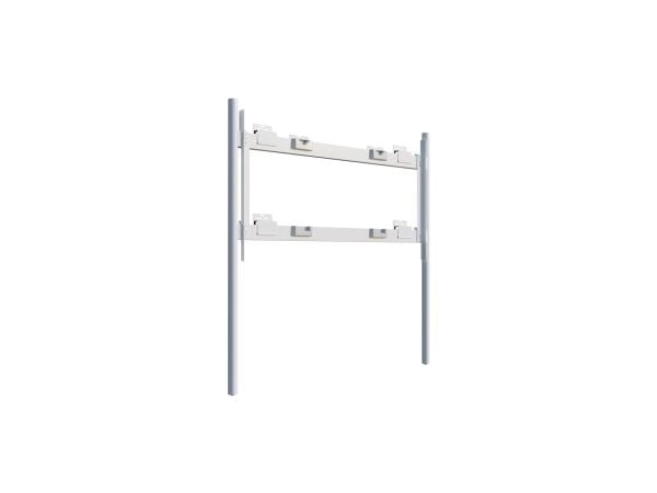 Steelcase Roam Collection - Brakett - for interaktiv whiteboard - arktisk hvit, Microsoft-grå - skjermstørrelse: 85" - veggmonterbar, gulvstøttet -...
