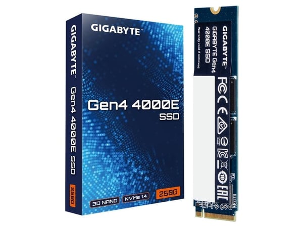 Gigabyte Gen4 4000E - SSD - 250 GB - intern - M.2 2280 - PCIe 4.0 x4 (NVMe)